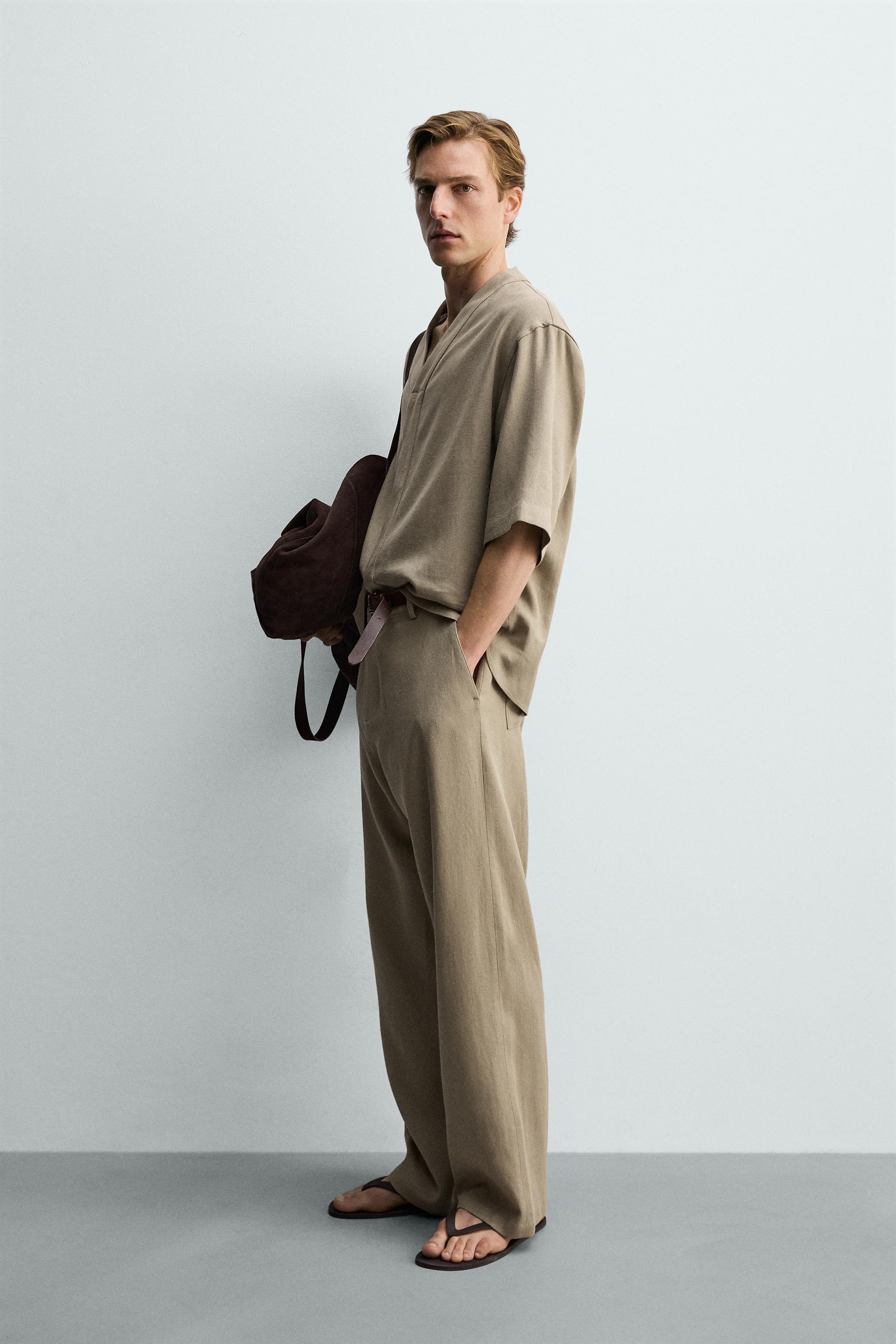 RELAXED FIT VISCOSE-HEMP SHIRT